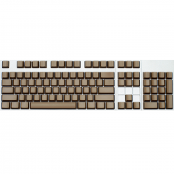 Max Keyboard ANSI 104-Key Cherry MX Blank Keycaps (Brown Color with 6.25x Unit Spacebar)