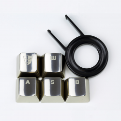 Cherry MX Metal (Zinc) Keycap Set for ESC & WASD Keys