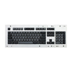 MAX ANSI Bi-Color Gray/Black PBT 104-key Cherry MX Keycap Set with 6.0x spacebar bottom row