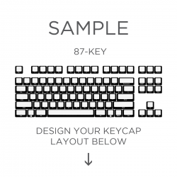 AN EXAMPLE: MAX Keyboard Custom White Translucent Side Print Backlight Keycap Set (87-KEY TKL)
