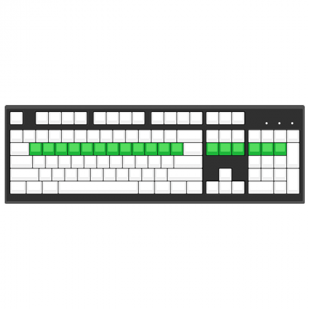 Max Keyboard Row 3, Size 1x1 Cherry MX Keycap.
