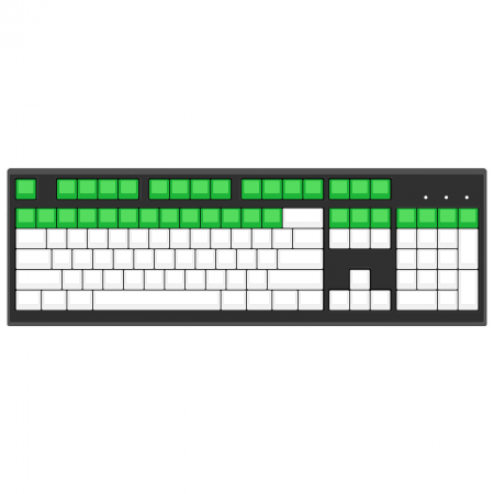Max Keyboard Row 4, Size 1x1 Cherry MX Keycap.