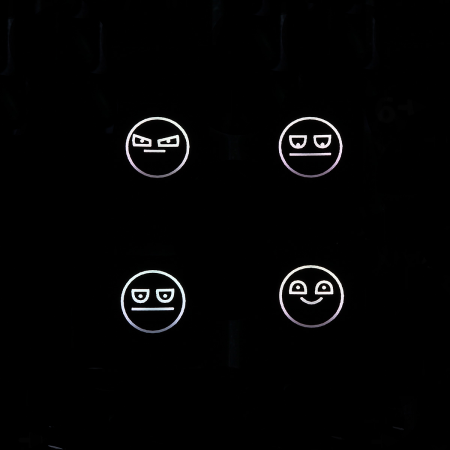 Max Keyboard R4 / B profile row 1x1 Cherry MX "Unamused face" Custom Backlight Keycap Set