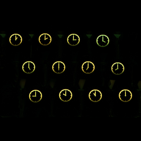 Max Keyboard R4 / E profile row 1x1 Cherry MX "Clock" Custom Backlight Keycap Set