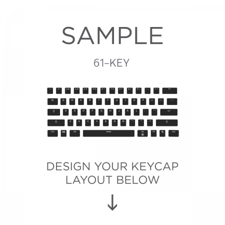 AN EXAMPLE: Max Keyboard ANSI 61-Key Layout Custom Backlight Keycap Set