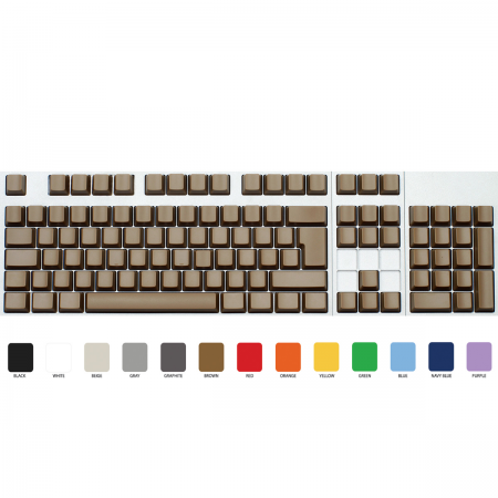 Max Keyboard ISO 105 Key Cherry MX Blank Keycaps (Light Brown Color with 6.25x Unit Spacebar)