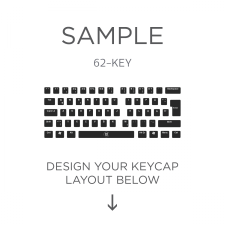 AN EXAMPLE: Max Keyboard ISO 62-Key Layout Custom Backlight Keycap Set