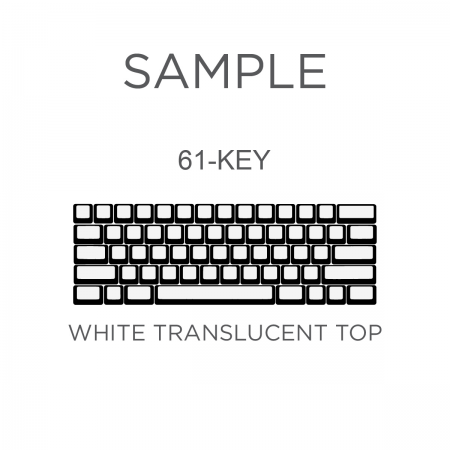 AN EXAMPLE: MAX Keyboard Custom White Translucent Top Backlight Keycap Set (60%)