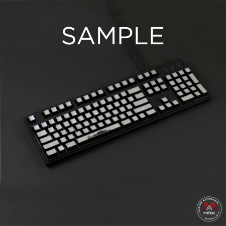 AN EXAMPLE: MAX Keyboard Custom White Translucent Top Backlight Keycap Set