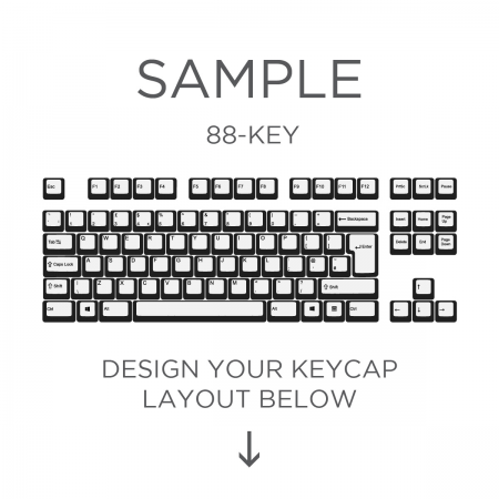 AN EXAMPLE: Max Keyboard ISO Custom White Translucent Top Backlight Keycap Set (TOP PRINT)