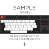 Max Keyboard ISO 88-Key Layout Custom Color Cherry MX Full Replacement Keycap Set
