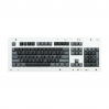 MAX ANSI Bi-Color Black/Gray PBT 104-key Cherry MX Keycap Set with 6.25x spacebar bottom row