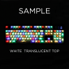 MAX Keyboard Custom White Translucent Top Backlight Keycap Set