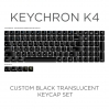 Keychron K4 Custom Black Translucent Keycap Set