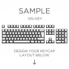 MAX Keyboard Custom White Translucent Side Print Backlight Keycap Set